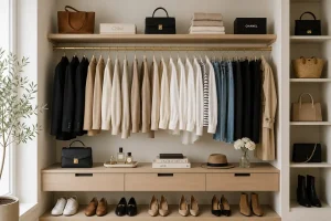 A thoughtfully organised capsule wardrobe makes getting dressed easier every day.