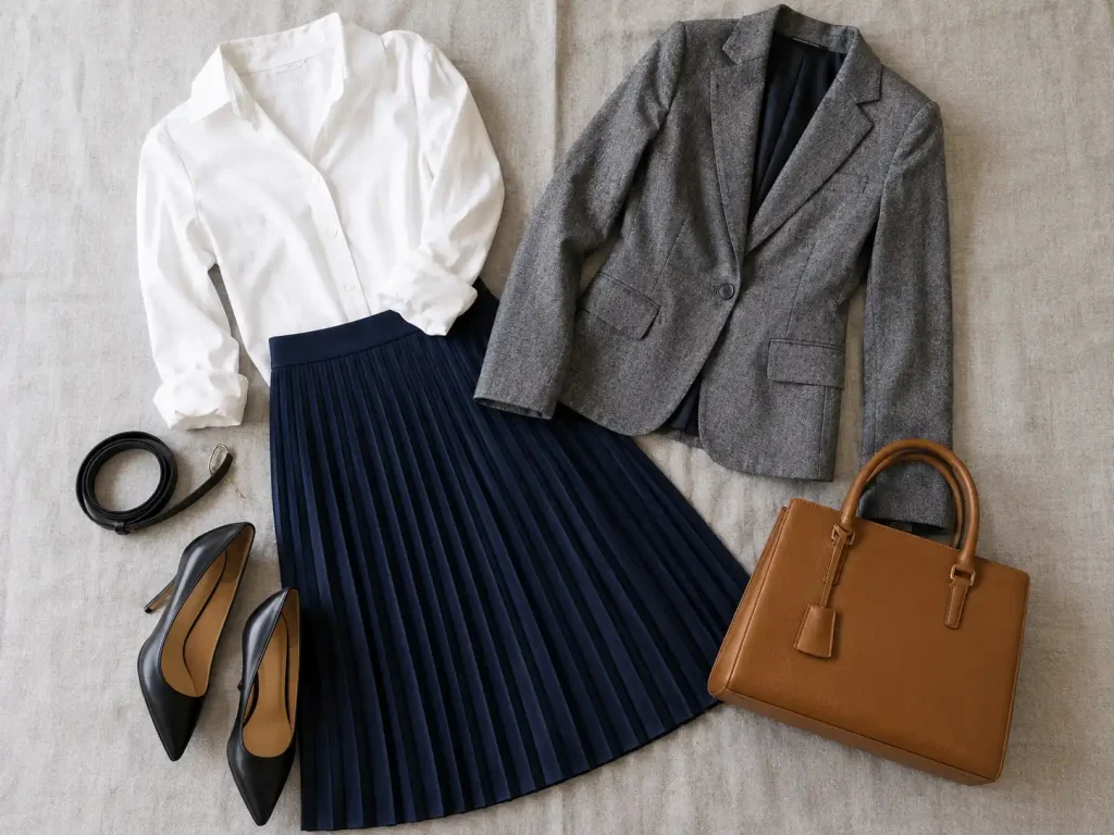Professional Wardrobe Flat Lay